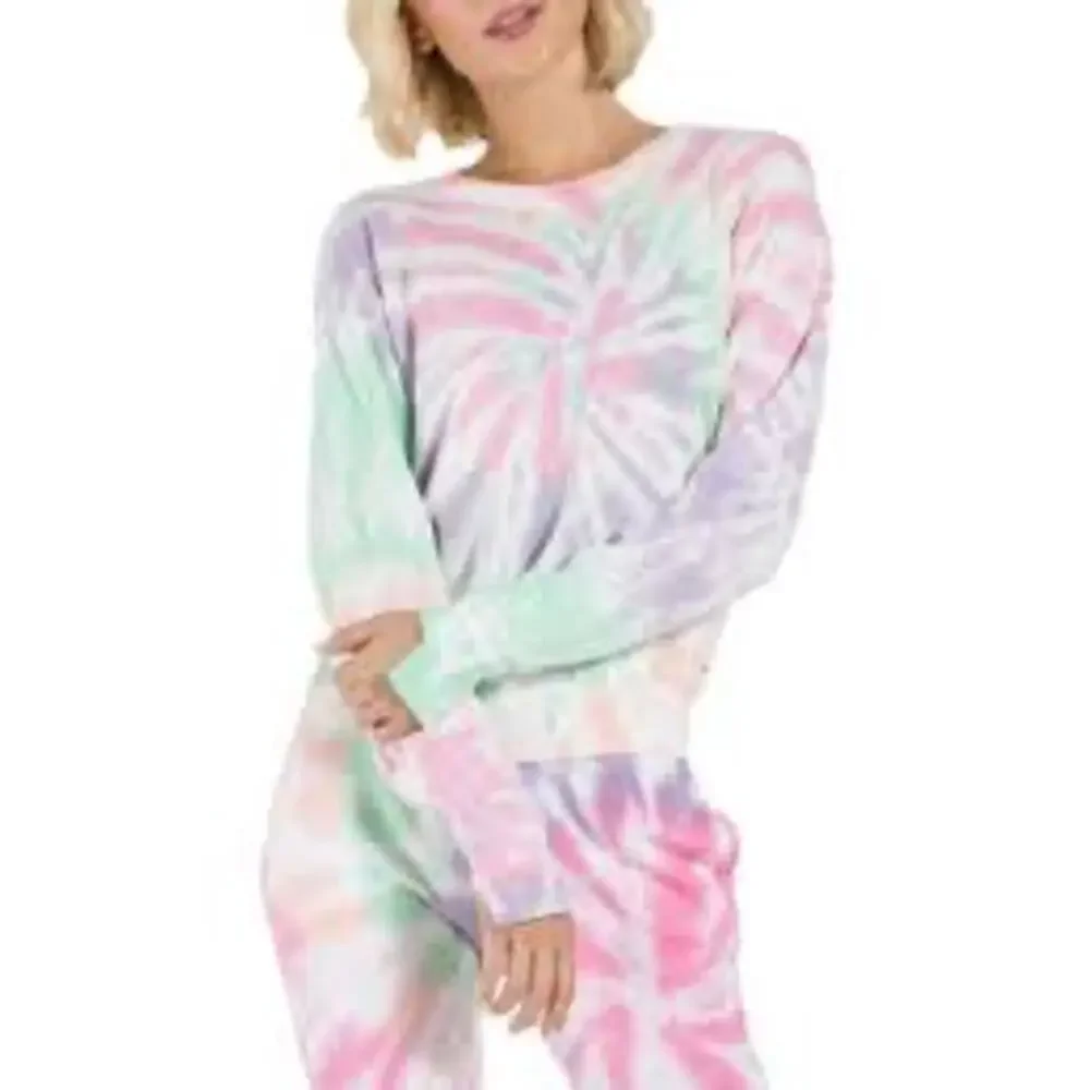 Sundry n.Philanthropy Kojak Tie Dye Crew Neck Sweater Sweatshirt M NEW Panther